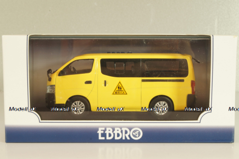 Nissan NV350 Caravan School bus 2012 light/yellow, 45597, Ebbro 1:43