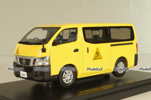 Nissan NV350 Caravan School bus 2012 light/yellow, 45597, Ebbro 1:43