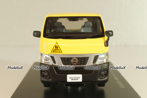 Nissan NV350 Caravan School bus 2012 light/yellow, 45597, Ebbro 1:43