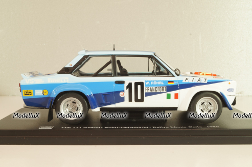 Fiat 131 Abarth #10, Rally Monye Carlo 1980, Rohfl/Geistdorfer, WRC Collection, Hachette, 1:24