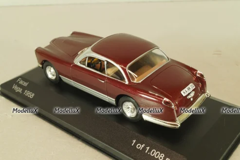 Facel Vega 1958, dark red, WB044, Whitebox 1:43