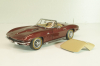 Chevrolet Corvette (C2) Convertible 1965, maroon, Danbury Mint 1:24