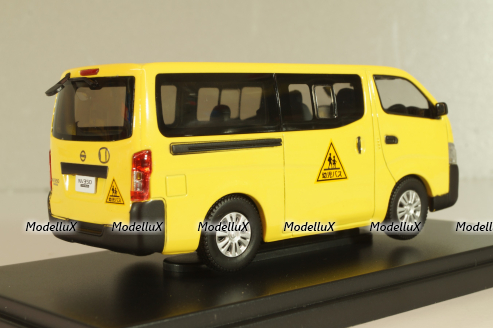 Nissan NV350 Caravan School bus 2012 light/yellow, 45597, Ebbro 1:43