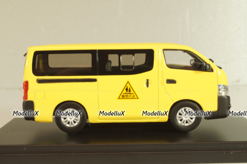 Nissan NV350 Caravan School bus 2012 light/yellow, 45597, Ebbro 1:43