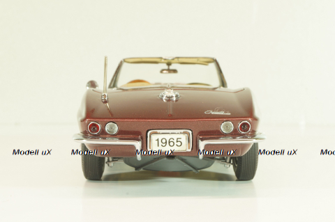 Chevrolet Corvette (C2) Convertible 1965, maroon, Danbury Mint 1:24