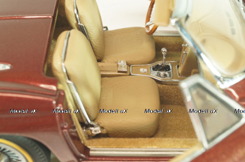 Chevrolet Corvette (C2) Convertible 1965, maroon, Danbury Mint 1:24