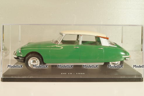 Citroen DS 19 1956, green/white roof, Hachette, 1:24 Уценка!