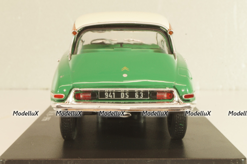 Citroen DS 19 1956, green/white roof, Hachette, 1:24 Уценка!