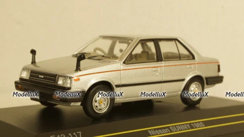 Nissan Sunny 1980 Silver, F43-117, First 43 1:43