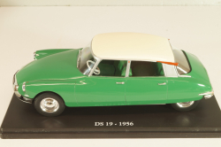 Citroen DS 19 1956, green/white roof, Hachette, 1:24 Уценка!