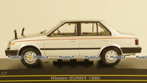 Nissan Sunny 1980 Silver, F43-117, First 43 1:43