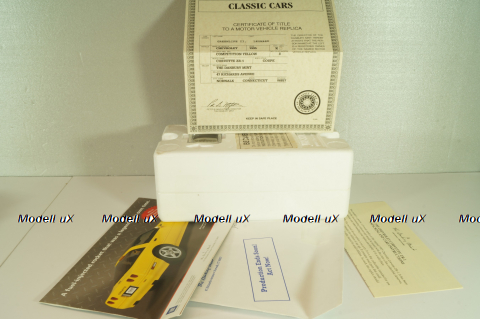 Chevrolet Corvette (C4) ZR-1 1995, yellow, Danbury Mint 1:24