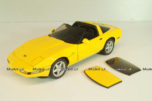Chevrolet Corvette (C4) ZR-1 1995, yellow, Danbury Mint 1:24