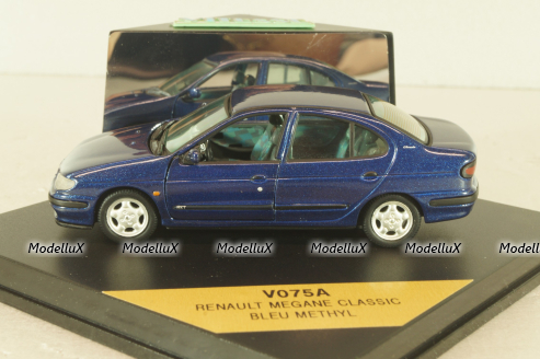 Renault Megane Classic (Phase 1) 1997, blue, V075A, Vitesse 1:43