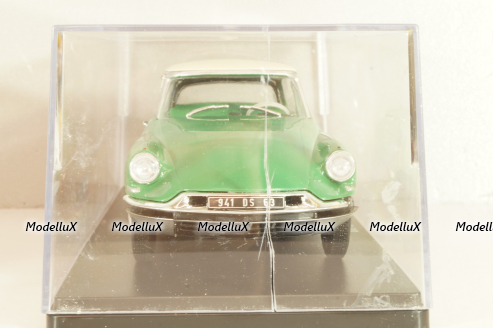 Citroen DS 19 1956, green/white roof, Hachette, 1:24 Уценка!