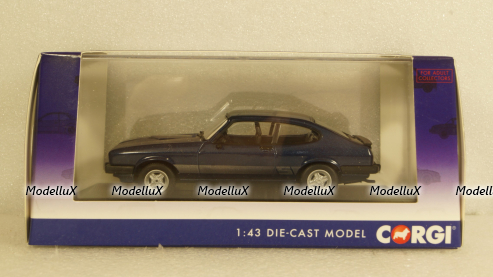 Ford Capri MkIII 2.0 S met.blue/silver, Vanguards 1:43