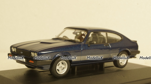 Ford Capri MkIII 2.0 S met.blue/silver, Vanguards 1:43