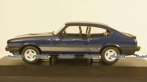 Ford Capri MkIII 2.0 S met.blue/silver, Vanguards 1:43