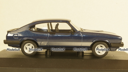 Ford Capri MkIII 2.0 S met.blue/silver, Vanguards 1:43