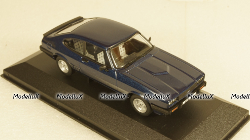 Ford Capri MkIII 2.0 S met.blue/silver, Vanguards 1:43