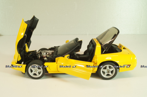 Chevrolet Corvette (C4) ZR-1 1995, yellow, Danbury Mint 1:24