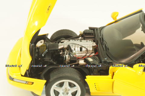 Chevrolet Corvette (C4) ZR-1 1995, yellow, Danbury Mint 1:24