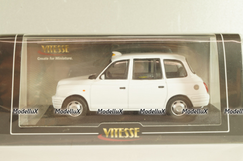 Austin TX1 London Taxi Cab 1998 white, 10207, Vitesse 1:43