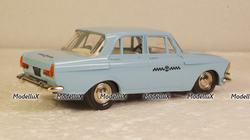 Москвич-412, такси, А2 Март 1984г. Тантал/Радон 1:43