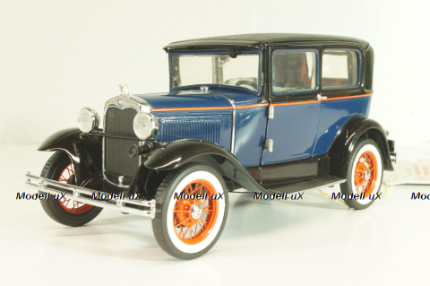 Ford Model A Tudor 1930, blue, Franklin Mint 1:24