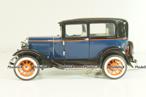 Ford Model A Tudor 1930, blue, Franklin Mint 1:24