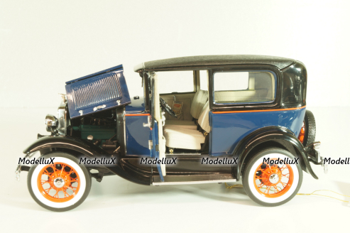 Ford Model A Tudor 1930, blue, Franklin Mint 1:24
