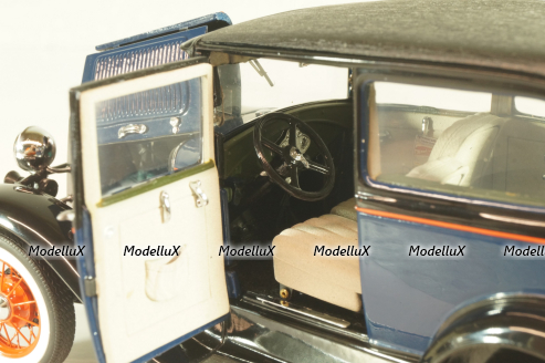 Ford Model A Tudor 1930, blue, Franklin Mint 1:24