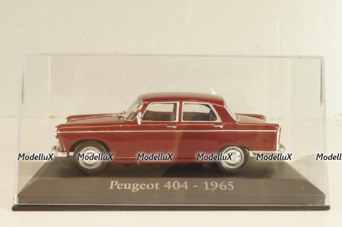 Peugeot 404 1965, maroon, Altaya 1:43