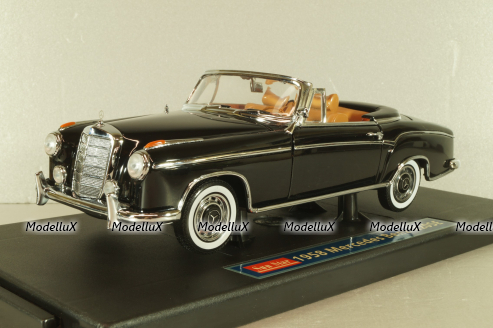 Mercedes-Benz 220 SE Cabriolet 1958, black, 3553, Sun Star 1:18