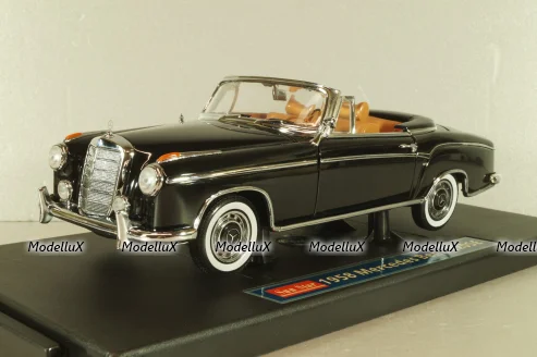 Mercedes-Benz 220 SE Cabriolet 1958, black, 3553, Sun Star 1:18