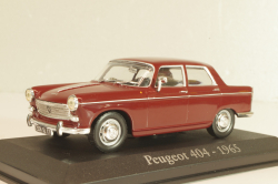 Peugeot 404 1965, maroon, Altaya 1:43