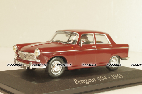 Peugeot 404 1965, maroon, Altaya 1:43