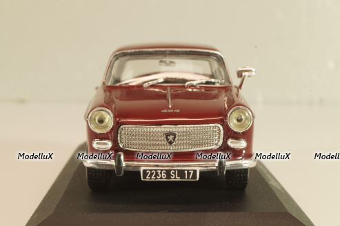 Peugeot 404 1965, maroon, Altaya 1:43