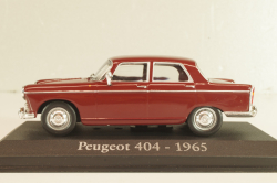 Peugeot 404 1965, maroon, Altaya 1:43