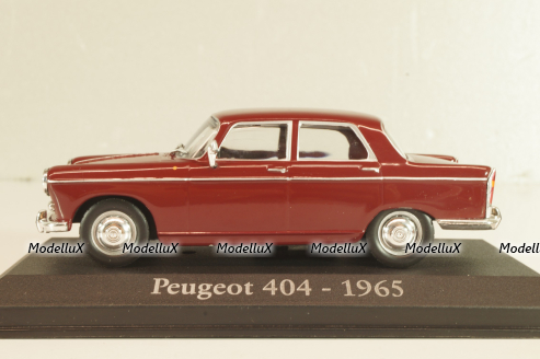 Peugeot 404 1965, maroon, Altaya 1:43