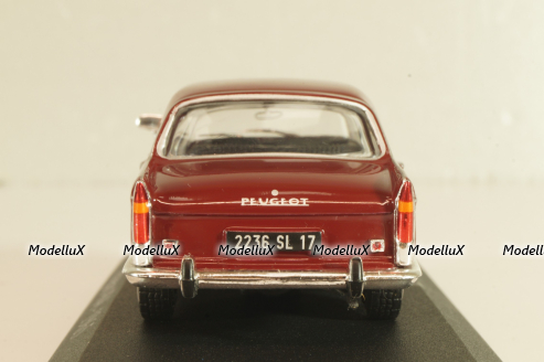 Peugeot 404 1965, maroon, Altaya 1:43