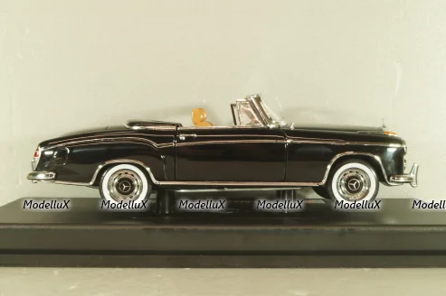Mercedes-Benz 220 SE Cabriolet 1958, black, 3553, Sun Star 1:18