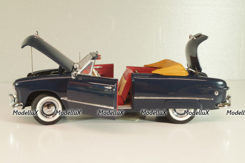 Ford Convertible 1949, dark blue, Franklin Mint 1:24