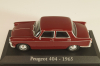 Peugeot 404 1965, maroon, Altaya 1:43