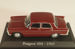 Peugeot 404 1965, maroon, Altaya 1:43