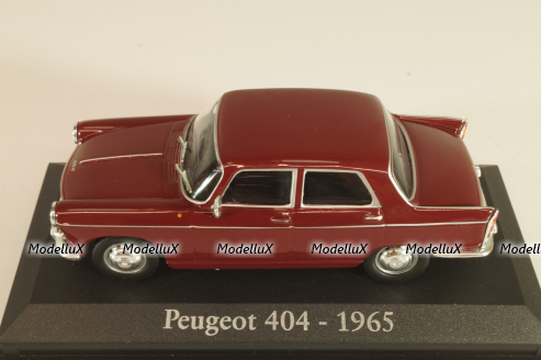Peugeot 404 1965, maroon, Altaya 1:43