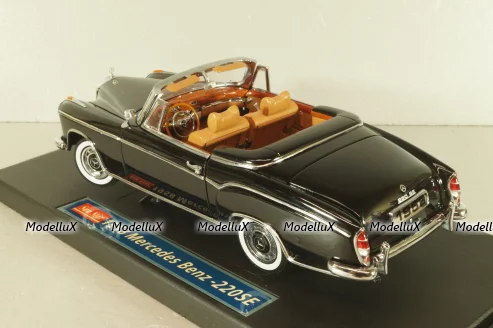 Mercedes-Benz 220 SE Cabriolet 1958, black, 3553, Sun Star 1:18