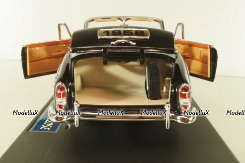 Mercedes-Benz 220 SE Cabriolet 1958, black, 3553, Sun Star 1:18