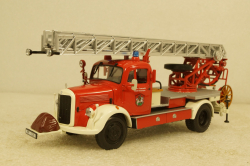 Mercedes L3500  DL17 Feuerwehr Bensheim 1950 red/white, 439350081, Minichamps 1:43