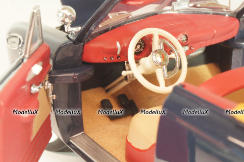 Ford Convertible 1949, dark blue, Franklin Mint 1:24